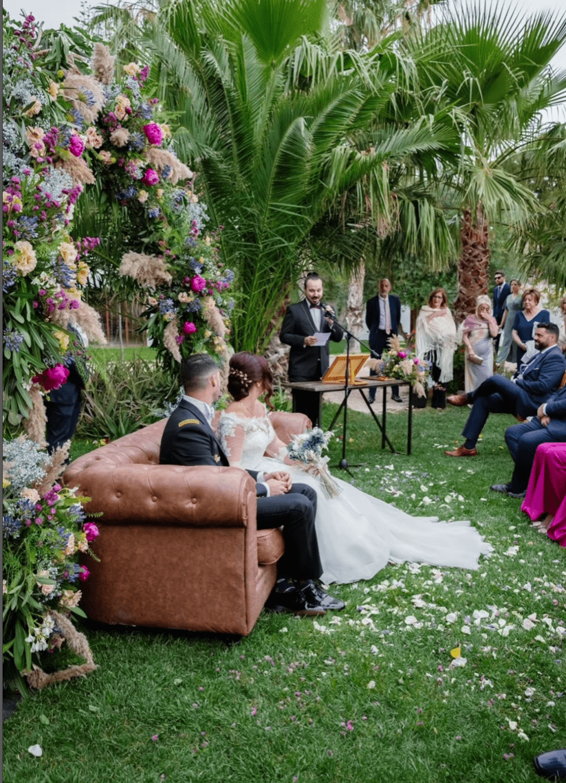 Ceremonia de boda en el jardín, Murcia